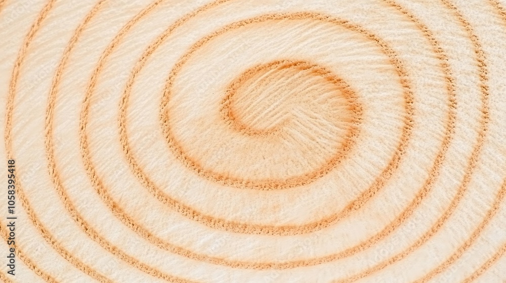 Closeup of Spiral Tree Rings Perfect for Backgrounds or Textures Minimalist White Background with Space for Text Closeup of Spiral Tree Rings Perfect for Backgrounds or Textures Minimalist White Background with Space for Text