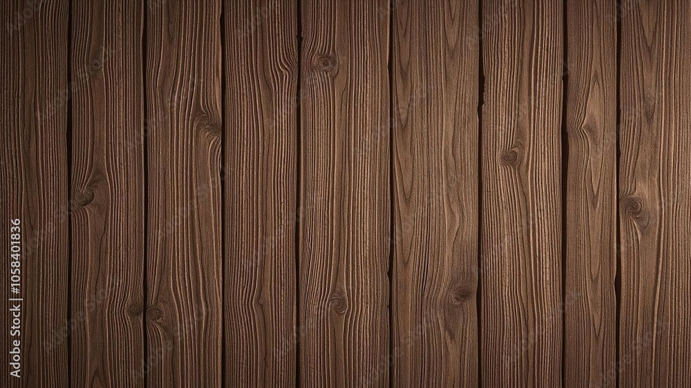 Graphic wood texture resembling dark brown wooden planks with visible wood grain details, surface, decoration Graphic wood texture resembling dark brown wooden planks with visible wood grain details, surface, decoration