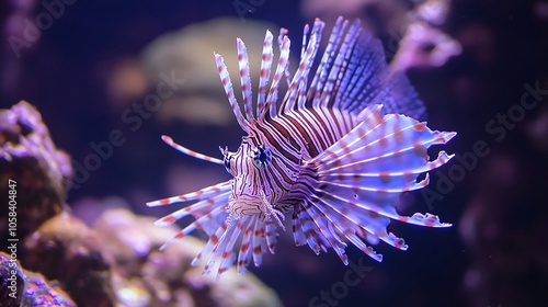 Lionfish Close Up in Aquarium