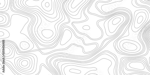 Modern design with White background with topographic wavy pattern design. White wavy paper curved relief background. Transparent PNG