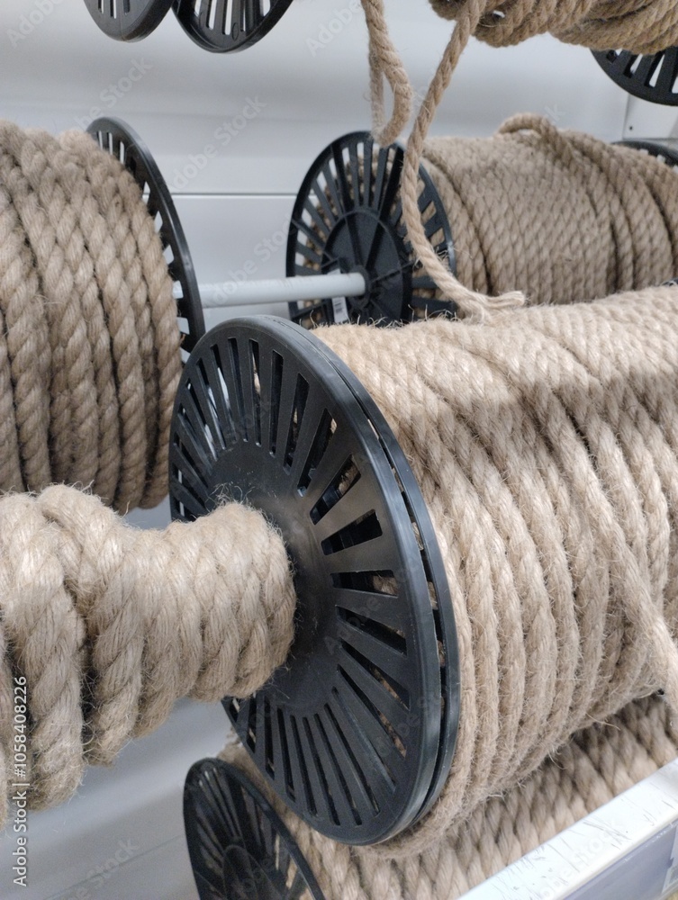 coil of steel wire, metal cable, cable , wire, bobbin with wire