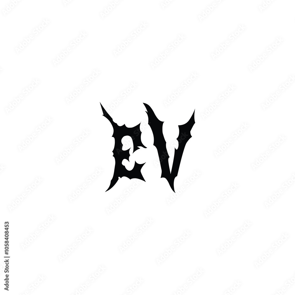 EV monogram logo design letter text name symbol monochrome logotype alphabet character simple logo EV monogram logo design letter text name symbol monochrome logotype alphabet character simple logo