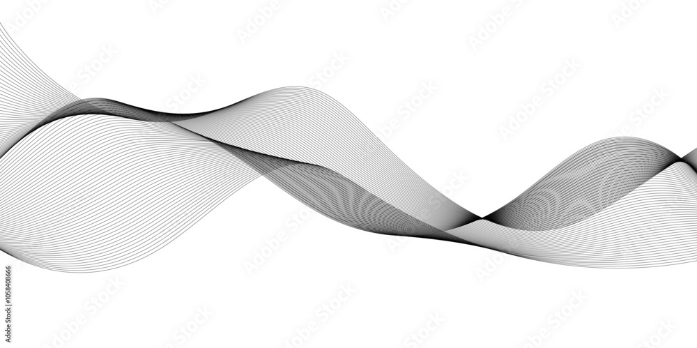 Abstract wave element for design. Digital frequency track equalizer. Stylized line art background. Vector illustration. Abstract wave element for design. Digital frequency track equalizer. Stylized line art background. Vector illustration.
