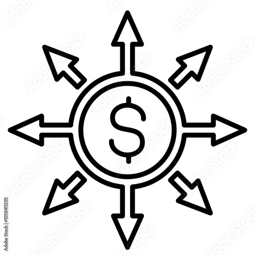 Market expansion icon