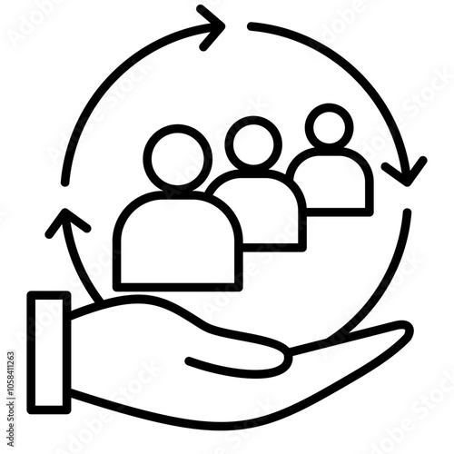 Customer retention icon