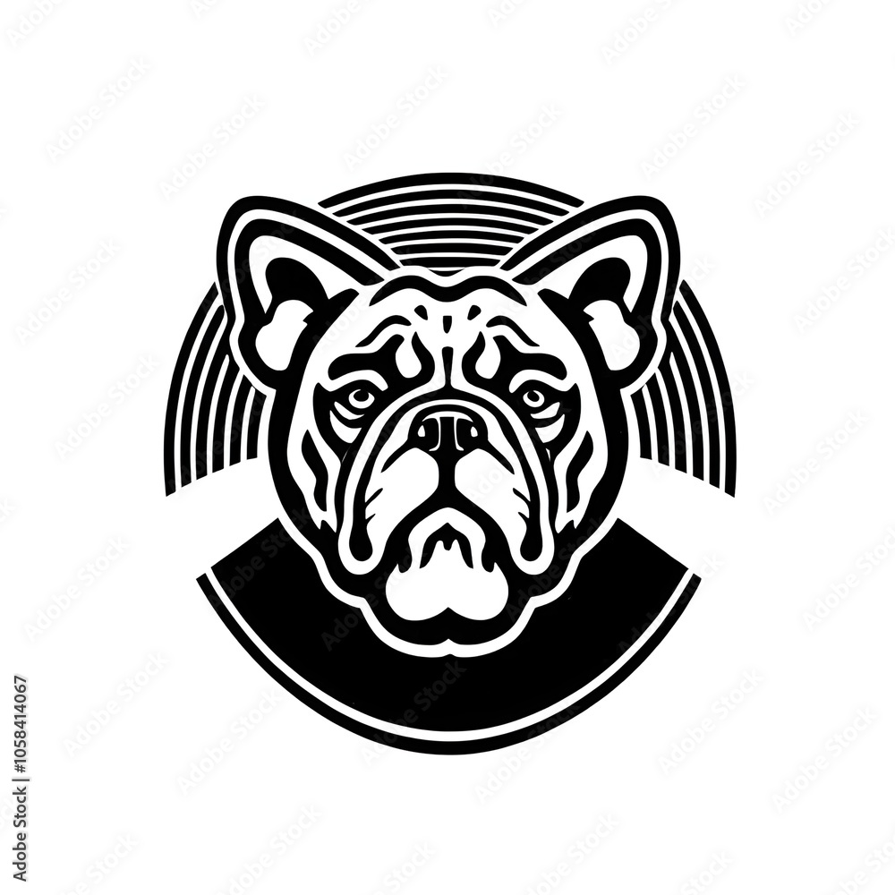 lino cut illustration of a fierce bulldog mascot head, sports team, logo, icon, dog, canine, graphic, emblem, print, traditional, artwork, art, ink, printmaking, vintage, retro, gritty, bold lino cut illustration of a fierce bulldog mascot head, sports team, logo, icon, dog, canine, graphic, emblem, print, traditional, artwork, art, ink, printmaking, vintage, retro, gritty, bold
