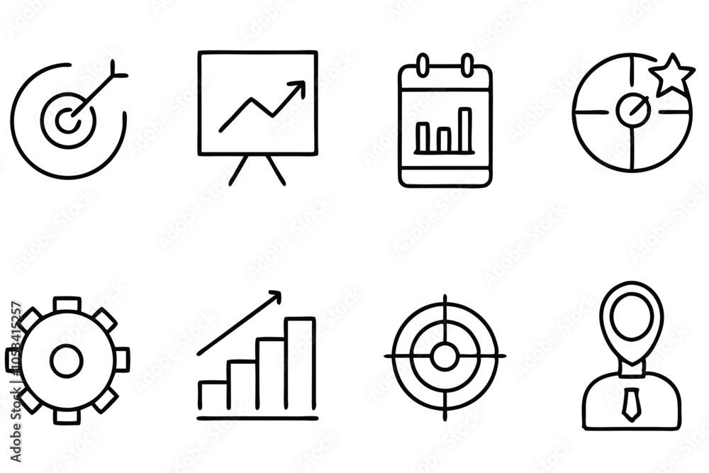 Simple Thin Line SEO Icons Set for Search Engine Optimization: Target, Website Stats, Watch List, Marketing, and More Simple Thin Line SEO Icons Set for Search Engine Optimization: Target, Website Stats, Watch List, Marketing, and More