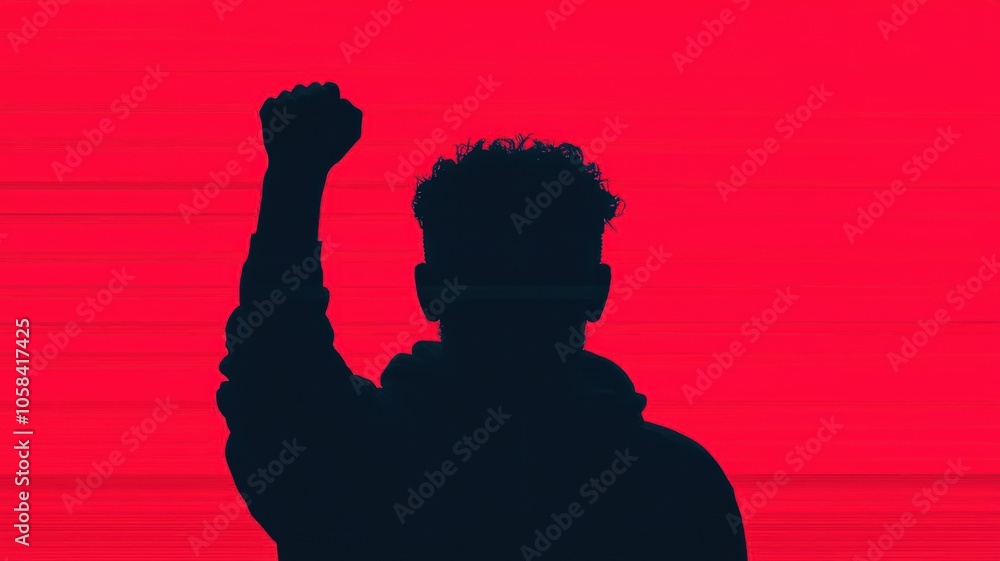 Protester in a pixelated world, raising fist as surveillance cameras float overhead, hacktivism surveillance, resistance movement Protester in a pixelated world, raising fist as surveillance cameras float overhead, hacktivism surveillance, resistance movement