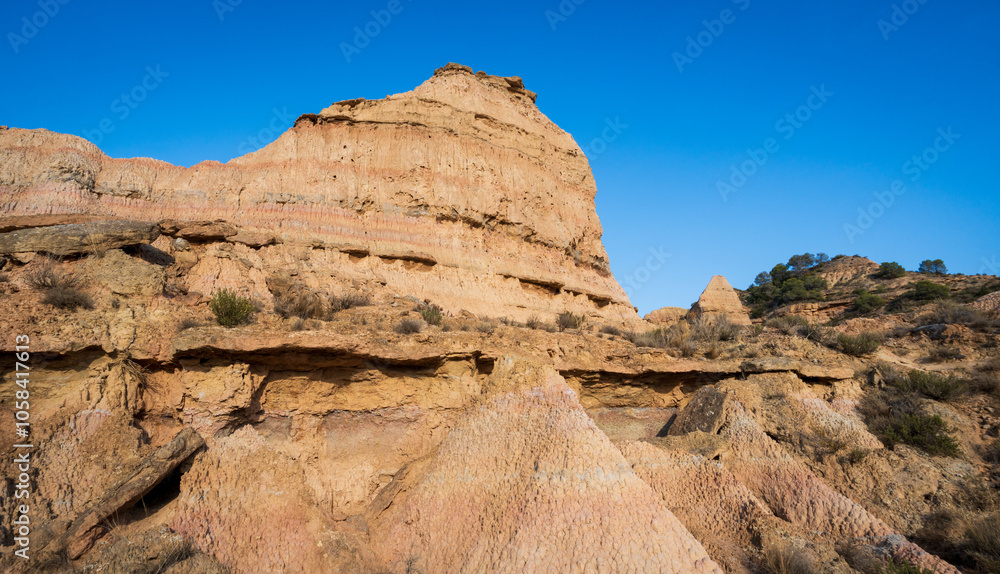 Monegros Desert or Desierto de los Monegros is a semi-desert in Aragón, northeastern Spain, spanning the provinces of Zaragoza and Huesca Monegros Desert or Desierto de los Monegros is a semi-desert in Aragón, northeastern Spain, spanning the provinces of Zaragoza and Huesca