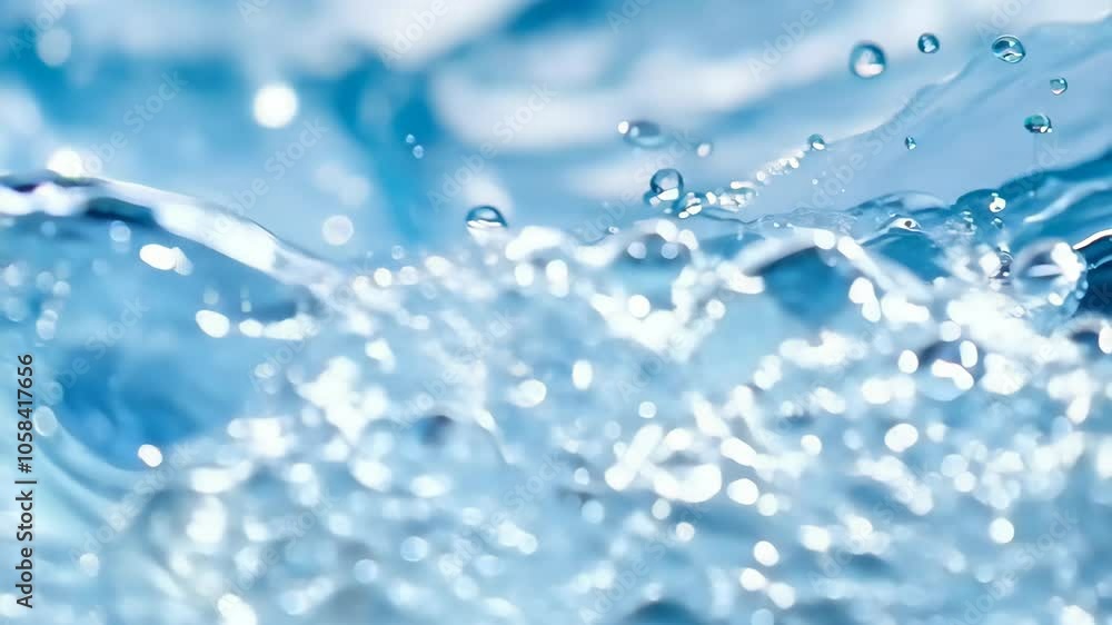 Closed uo Water flow wave background in blue color. Closed uo Water flow wave background in blue color.