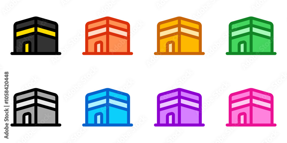 Editable structure vector icon. Landmark, monument, religious, middle east, building, architecture. Part of a big icon set family. Perfect for web and app interfaces, presentations, infographics, etc Editable structure vector icon. Landmark, monument, religious, middle east, building, architecture. Part of a big icon set family. Perfect for web and app interfaces, presentations, infographics, etc