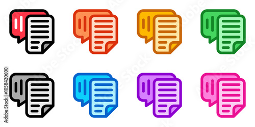 Editable speech recognition, transcription vector icon. AI technology, artificial intelligence. Part of a big icon set family. Perfect for web and app interfaces, presentations, infographics, etc