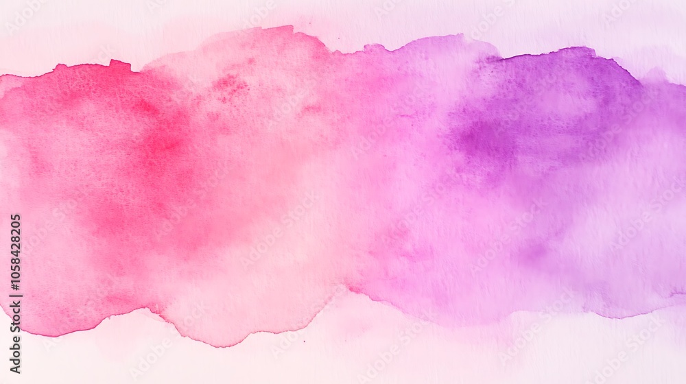 Obraz premium Pink and Purple Watercolor Background for Designs and Projects Soft Pastel Background for Graphic Design Templates