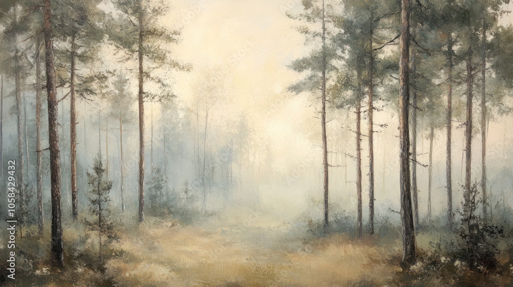 Misty Forest Path Misty Forest Path