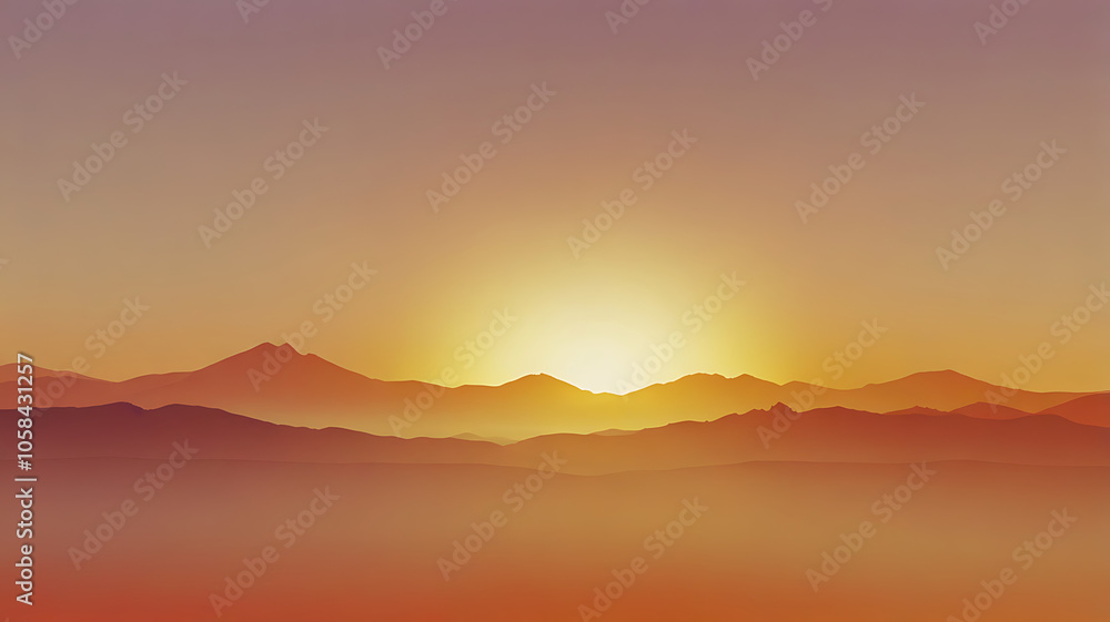 Obraz premium sunrise over the mountains
