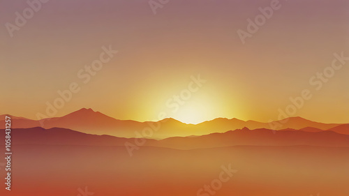 sunrise over the mountains