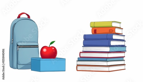 Wallpaper Mural School Supplies Collection Torontodigital.ca