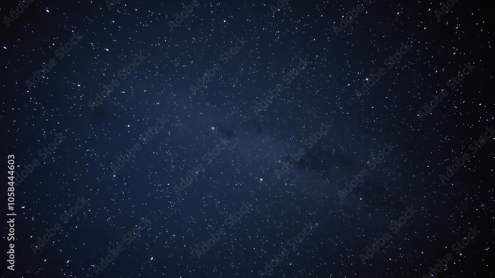 Fototapeta premium Starry night sky filled with twinkling stars, galaxy, tranquil