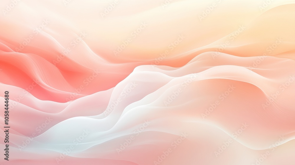 Obraz premium A pink and white background with a wave pattern