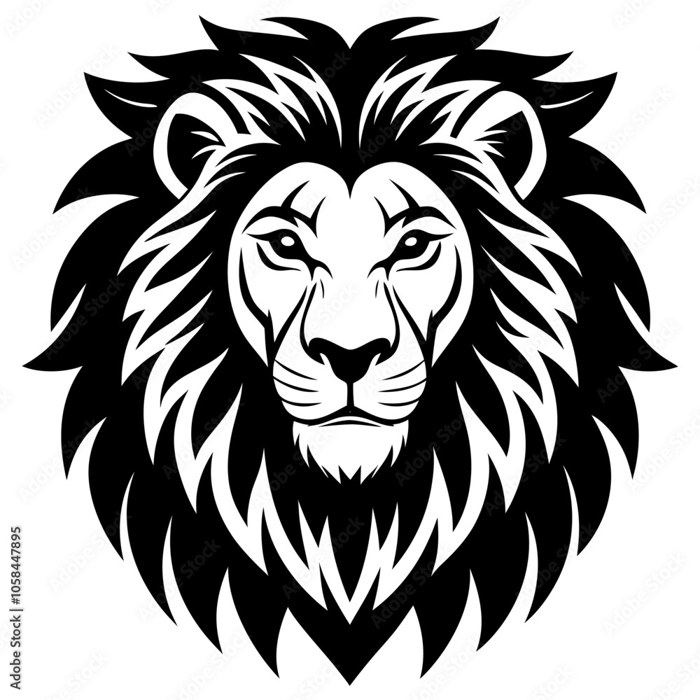 Lion head logo icon, lion face vector Illustration, on a isolated background Lion head logo icon, lion face vector Illustration, on a isolated background