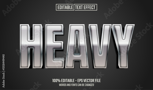 heavy editable text effect