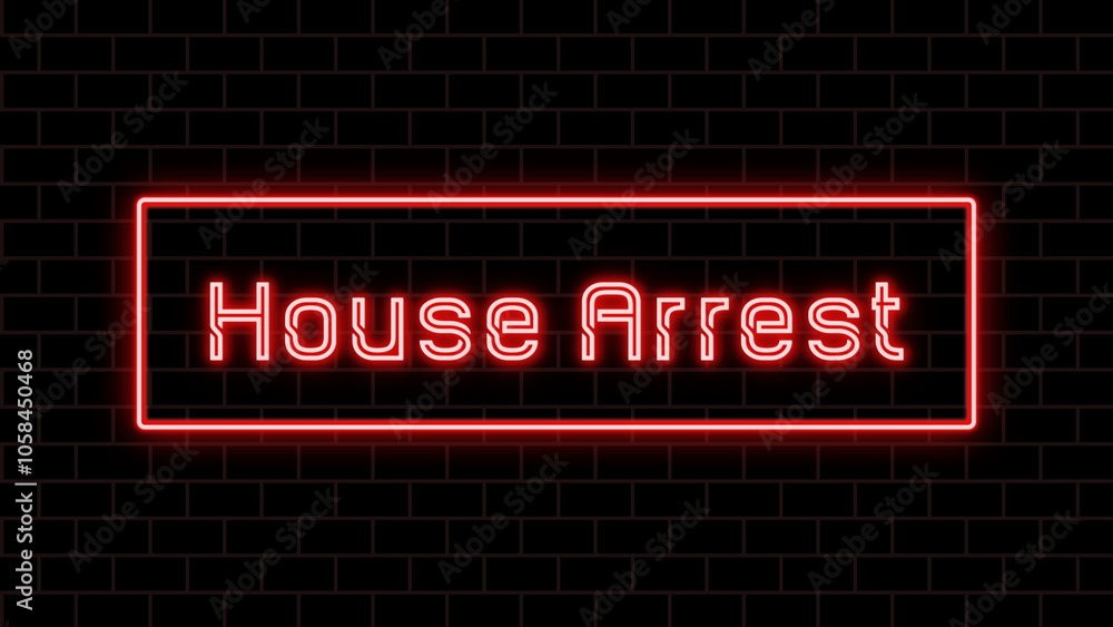 House Arrest のネオン文字 House Arrest のネオン文字