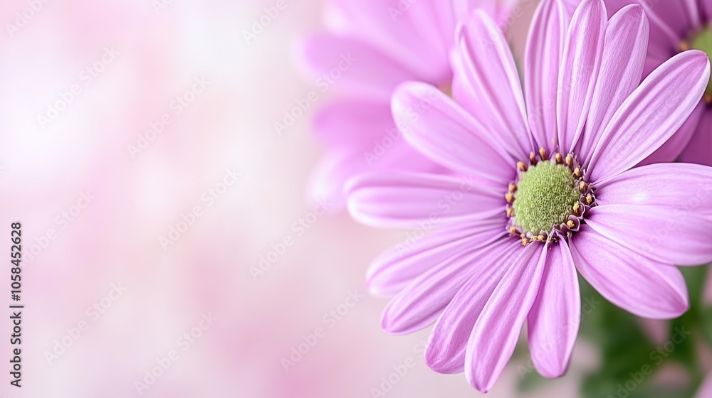 A close-up of pink daisies against a soft, blurred background, highlighting their beauty.
