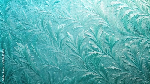 Wallpaper Mural Icy blue-green glass-inspired pattern wallpaper with a delicate, frosted effect, modern luxury, elegant design elements, calming atmosphere, soft colors Torontodigital.ca