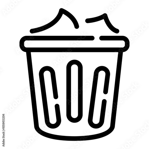 trash box Line Icon