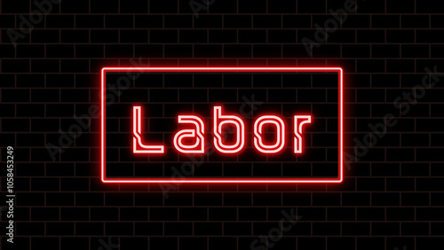 Labor のネオン文字