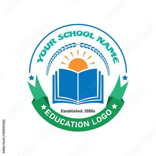 School logo Vector Design With a White Background
