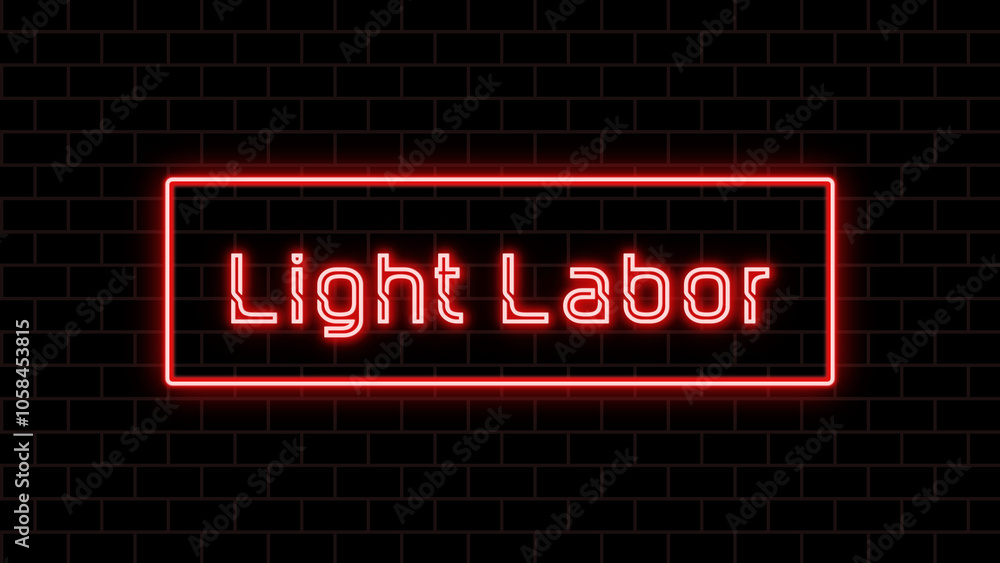 Light Labor のネオン文字 Light Labor のネオン文字