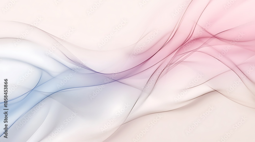 Beautiful soft abstract background with gentle flowing waves of pastel colors, ideal for enhancing relaxation in spa centers or adding a modern touch to website designs. Beautiful soft abstract background with gentle flowing waves of pastel colors, ideal for enhancing relaxation in spa centers or adding a modern touch to website designs.
