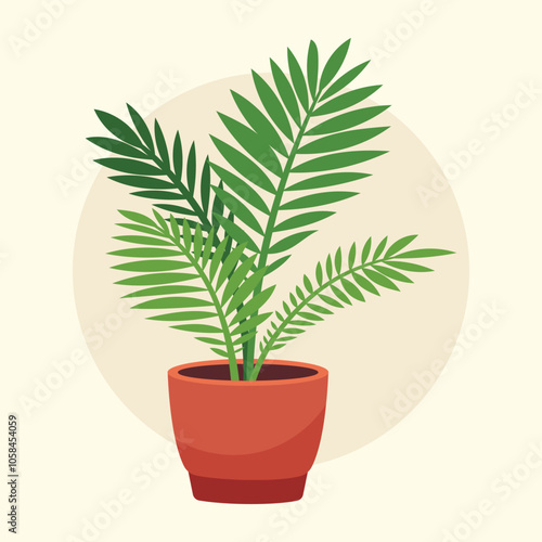 Flat Vector Plant Illustration