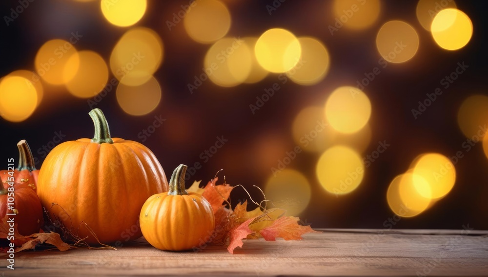 Nature Close-Up, Pumpkins and Leaves on Table
Nature Close-Up, Pumpkins and Leaves on Table