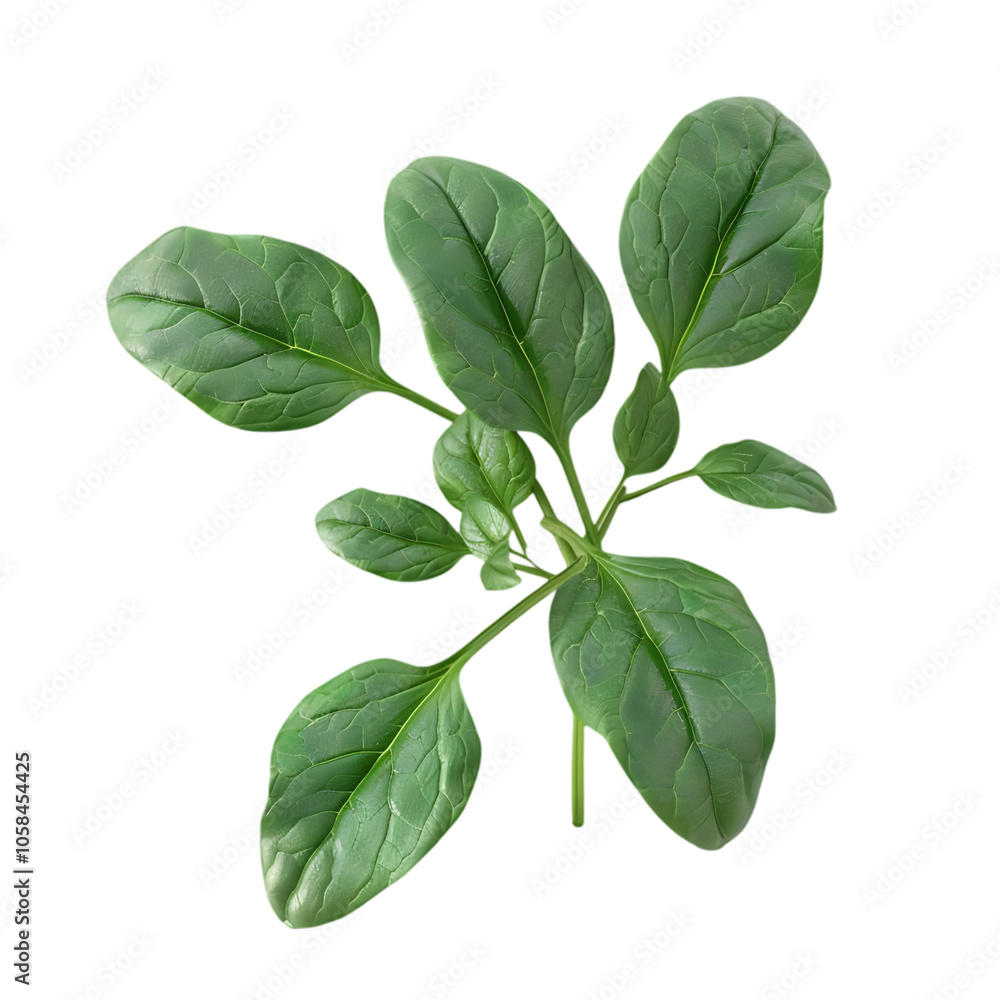 Fresh green spinach leaves isolated on black background. Fresh green spinach leaves isolated on black background.