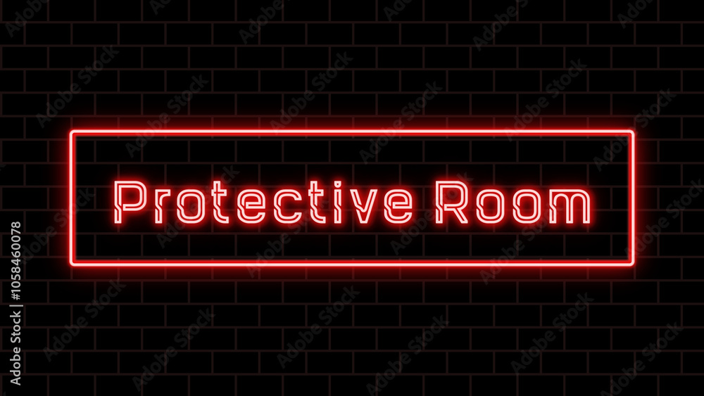 Protective Room のネオン文字 Protective Room のネオン文字