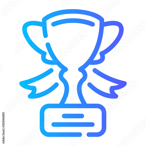 tropy Line Gradient Icon