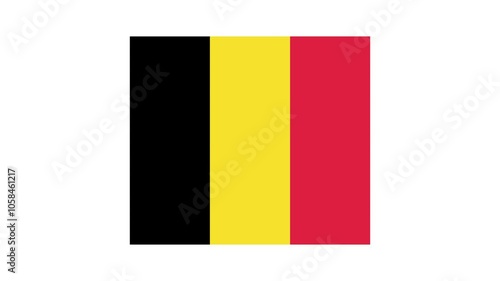  country flag shapes and elements construction animation