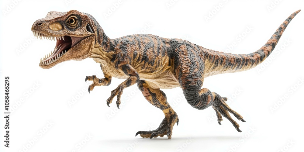 A fierce dinosaur with sharp teeth and claws. AI. A fierce dinosaur with sharp teeth and claws. AI.