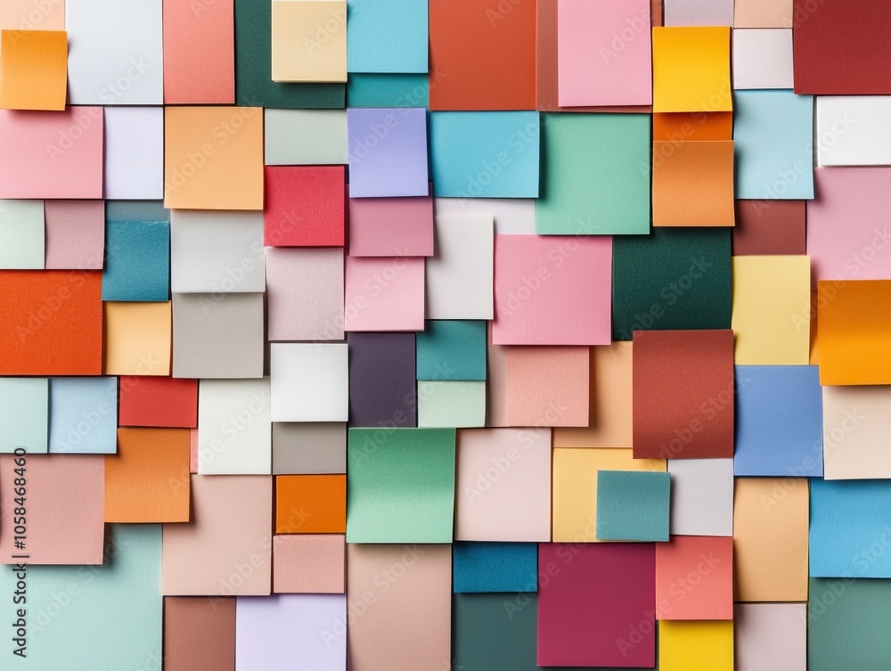 A vibrant collage of various colored sticky notes arranged on a surface, creating a visually appealing and textured pattern. A vibrant collage of various colored sticky notes arranged on a surface, creating a visually appealing and textured pattern.