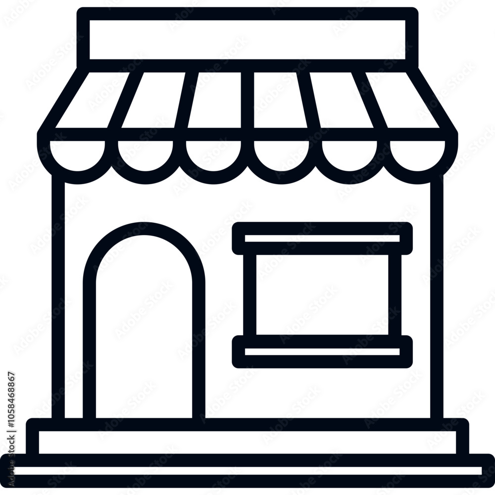 Store Icon Line Store Icon Line