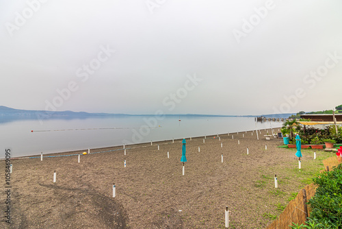 Landscape at Bracciano lake. Lazio, Italy photo