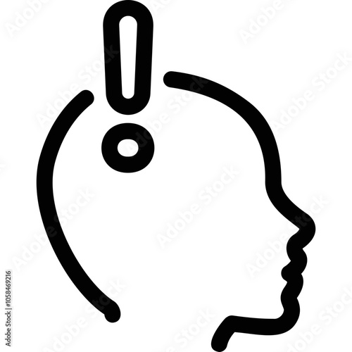 Simple vector icon head