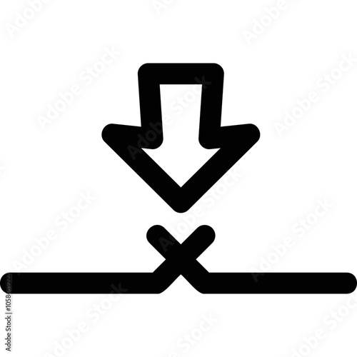 Simple vector icon no connection