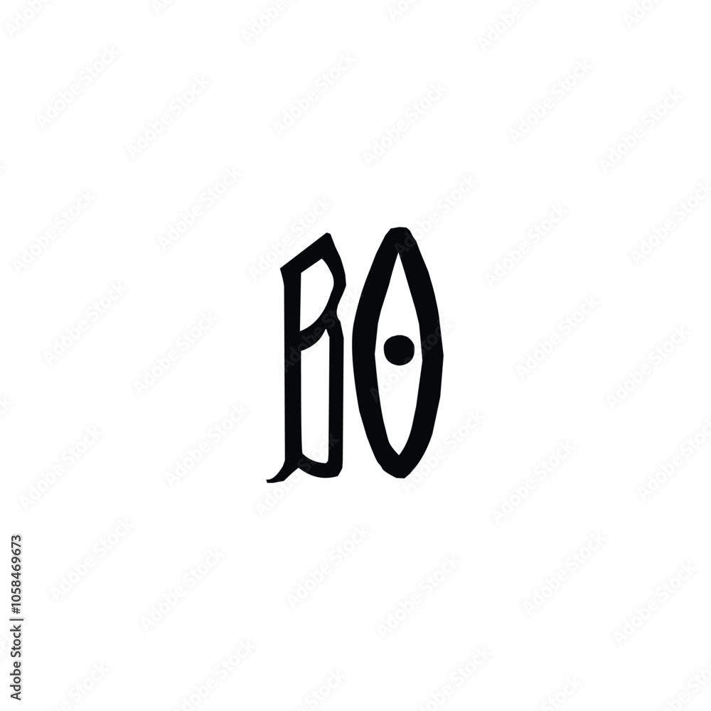 BO monogram logo design letter text name symbol monochrome logotype alphabet character simple logo BO monogram logo design letter text name symbol monochrome logotype alphabet character simple logo