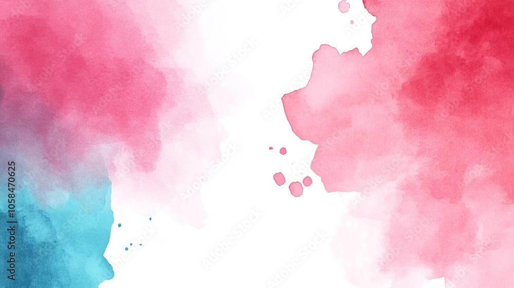 A vibrant watercolor abstract design featuring soft pink and blue hues blending harmoniously, creating a dreamy, artistic background. A vibrant watercolor abstract design featuring soft pink and blue hues blending harmoniously, creating a dreamy, artistic background.