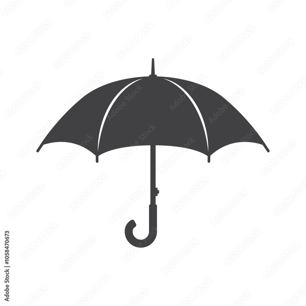 Waterproof umbrella icon in flat style. Parasol vector illustration on isolated background. Rainy protection sign business concept. Waterproof umbrella icon in flat style. Parasol vector illustration on isolated background. Rainy protection sign business concept.