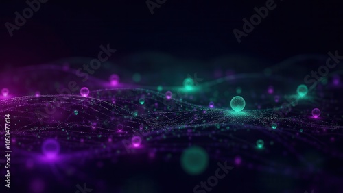 Abstract Graphic of Computing Waves and Particles