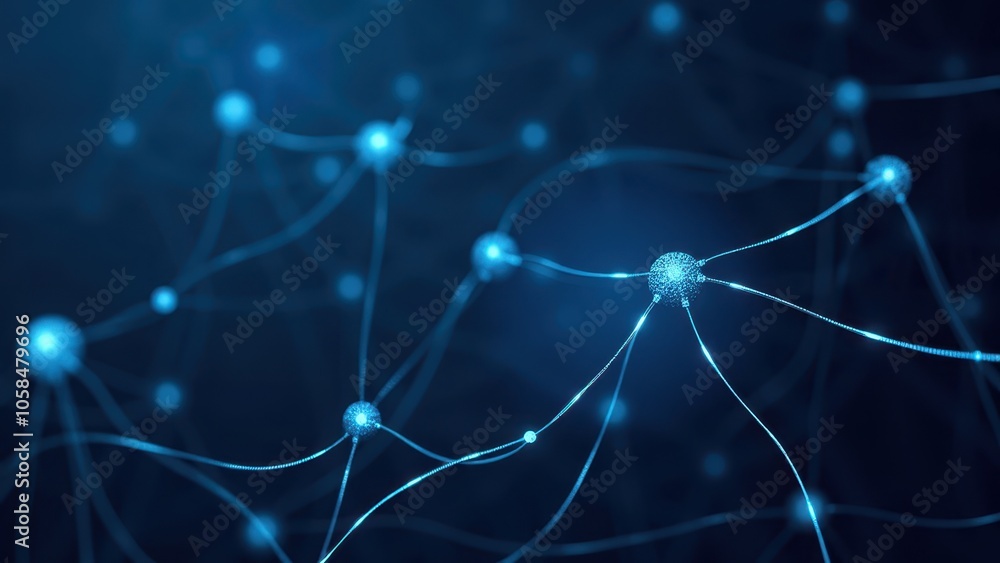 Abstract Data Network Visualization Concept Abstract Data Network Visualization Concept